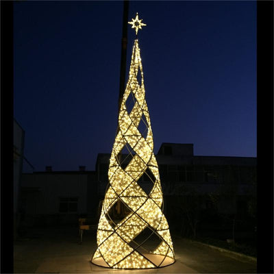 Wire frame Christmas tree modern picture