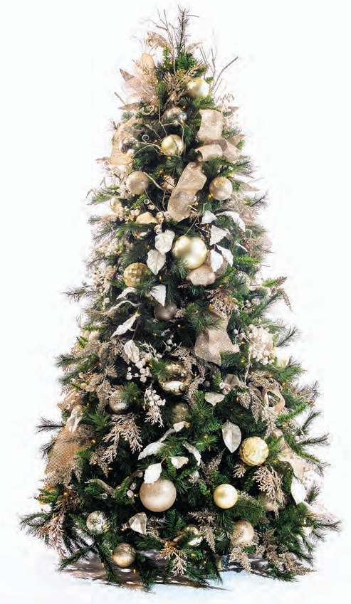 Pre-Decorated Christmas Tree - Full/Standard Fully Decorated