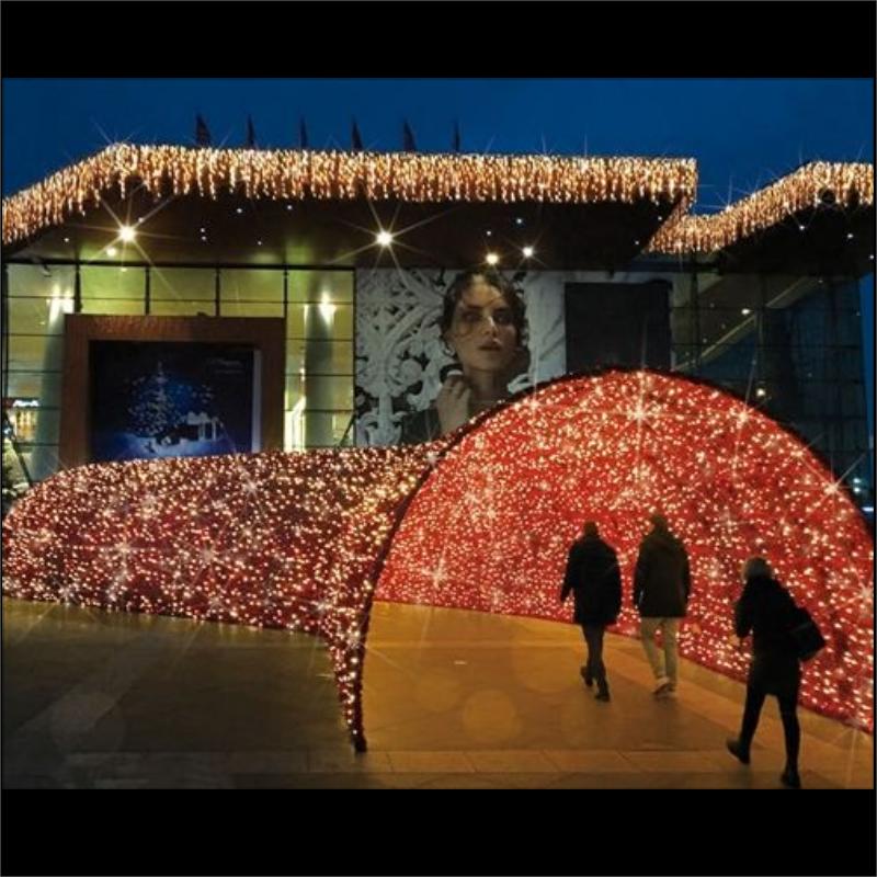 Giant Pre-Lit LED Walk-Through Tunnel