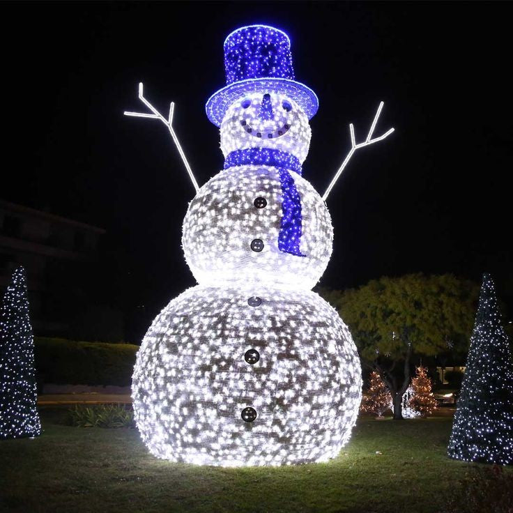 Giant Pre-Lit LED Snowman