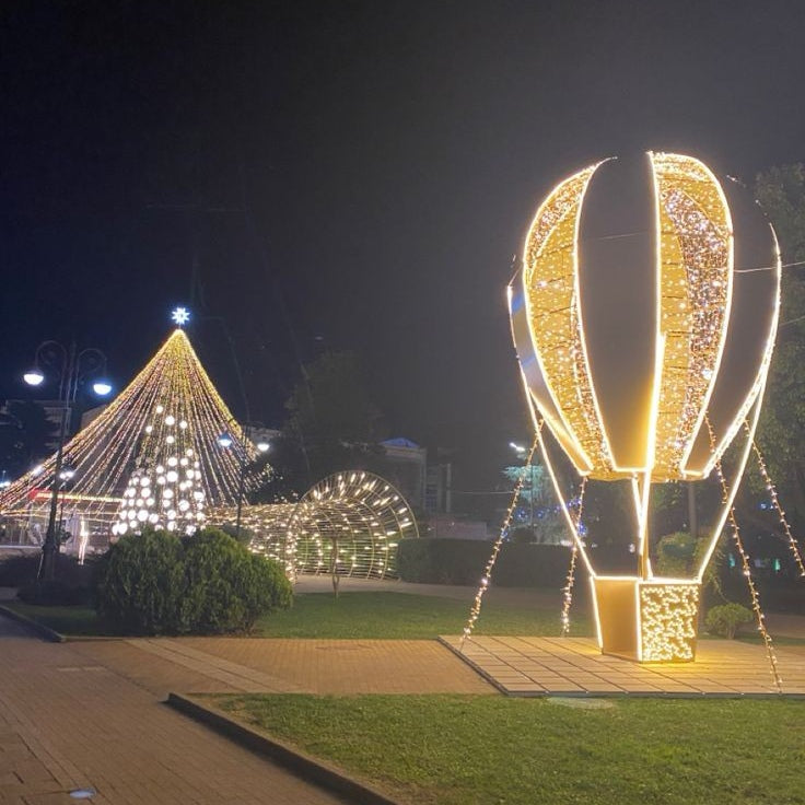 Giant Pre-Lit LED Hot Air Balloon