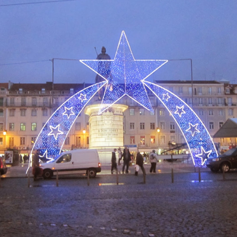 Giant Pre-Lit LED Walk-Through Star Arch