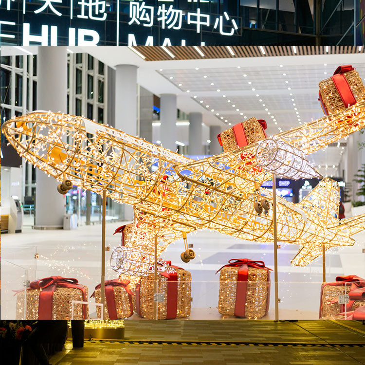 Giant Pre-Lit LED Airplane