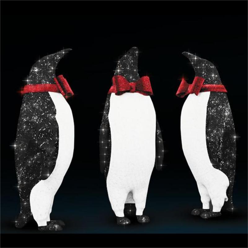 Giant Pre-Lit LED Penguin Trio