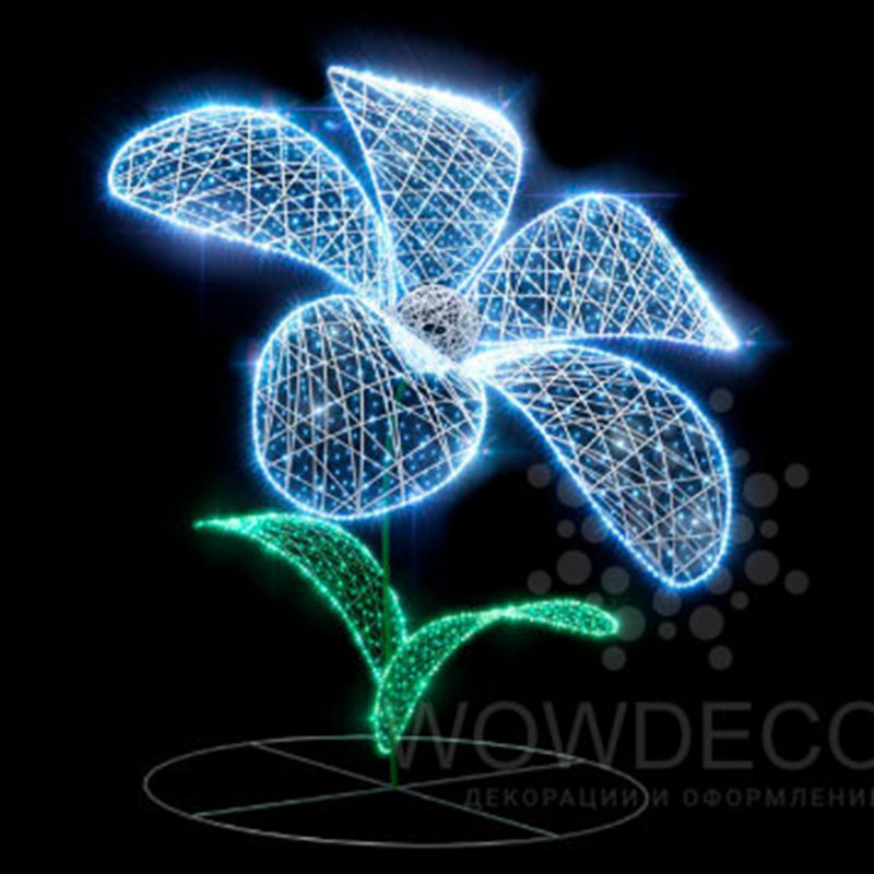 Giant Pre-Lit LED Flower