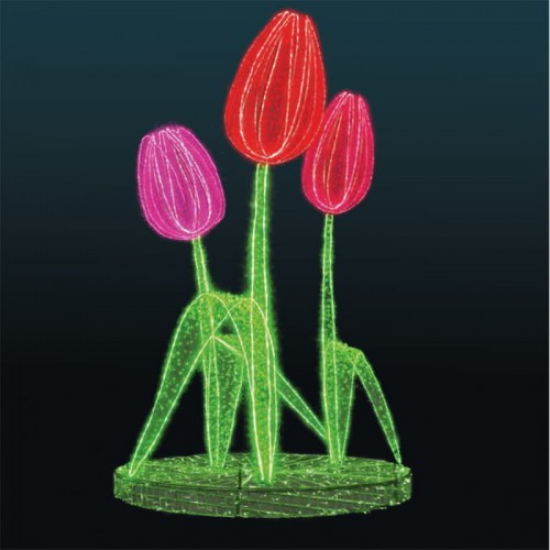 Giant Pre-Lit LED Tulips