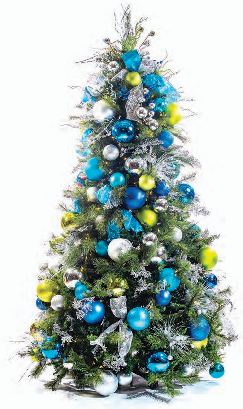 Pre-Decorated Christmas Tree - Full/Standard Fully Decorated