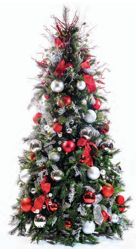 Pre-Decorated Christmas Tree - Full/Standard Fully Decorated