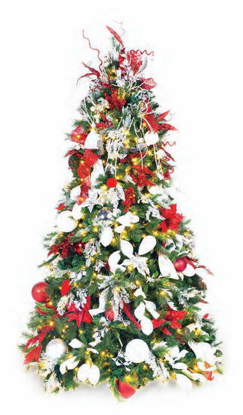 Pre-Decorated Christmas Tree - Full/Standard Fully Decorated