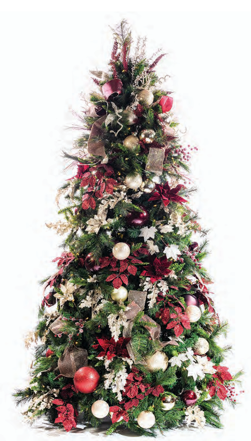 Pre-Decorated Christmas Tree - Full/Standard Fully Decorated