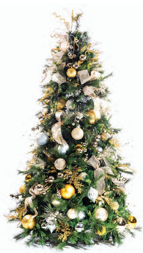 Pre-Decorated Christmas Tree - Full/Standard Fully Decorated