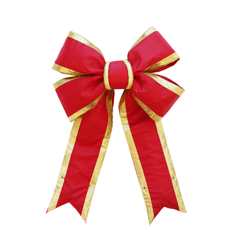 18" Red & Gold Premium Nylon Bow