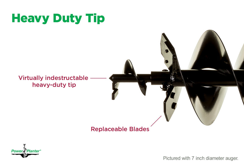 8 Inch Auger with Heavy-Duty Tip (8" x 28")