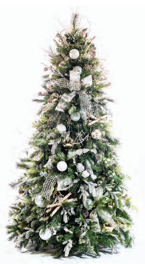 Pre-Decorated Christmas Tree - Full/Standard Fully Decorated