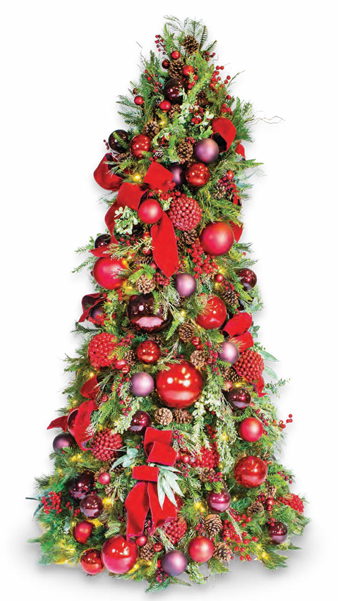 Pre-Decorated Christmas Tree - Full/Standard Fully Decorated