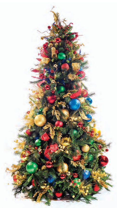 Pre-Decorated Christmas Tree - Full/Standard Fully Decorated