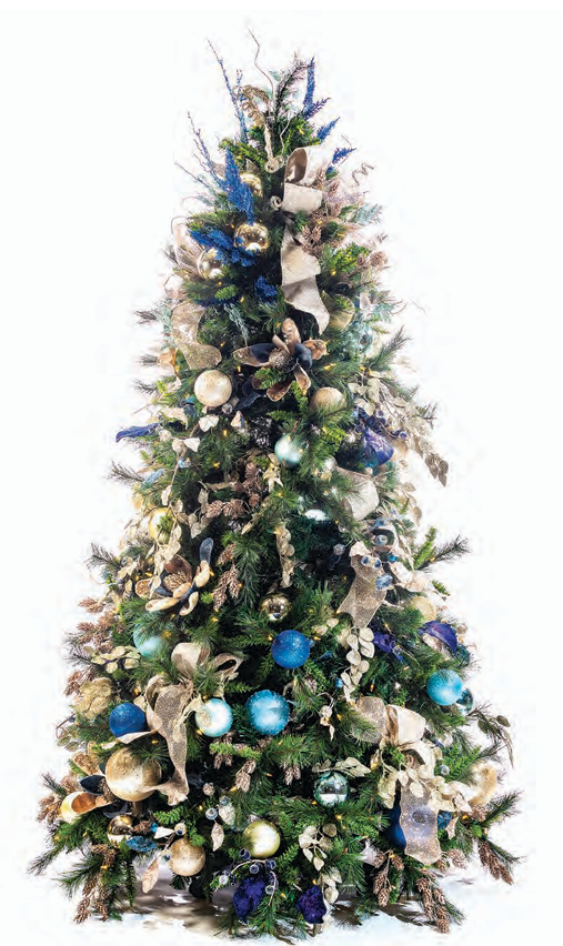 Pre-Decorated Christmas Tree - Full/Standard Fully Decorated