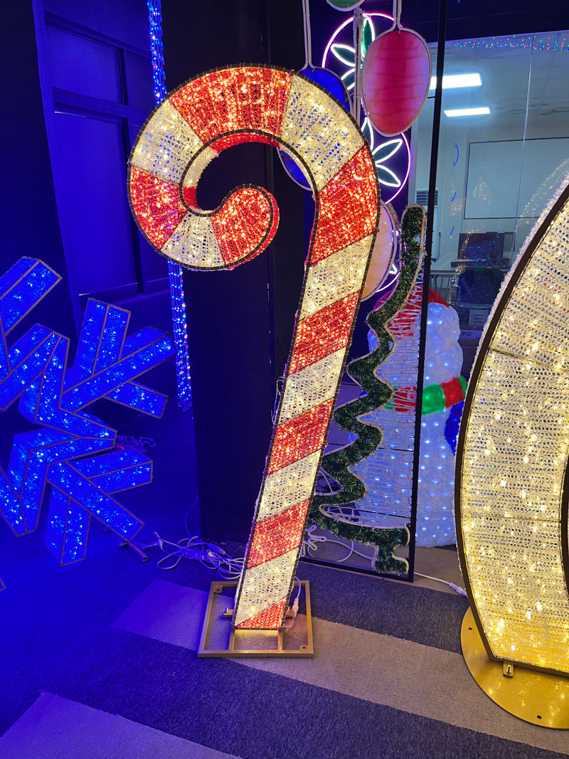 Large LED Candy cane decoration