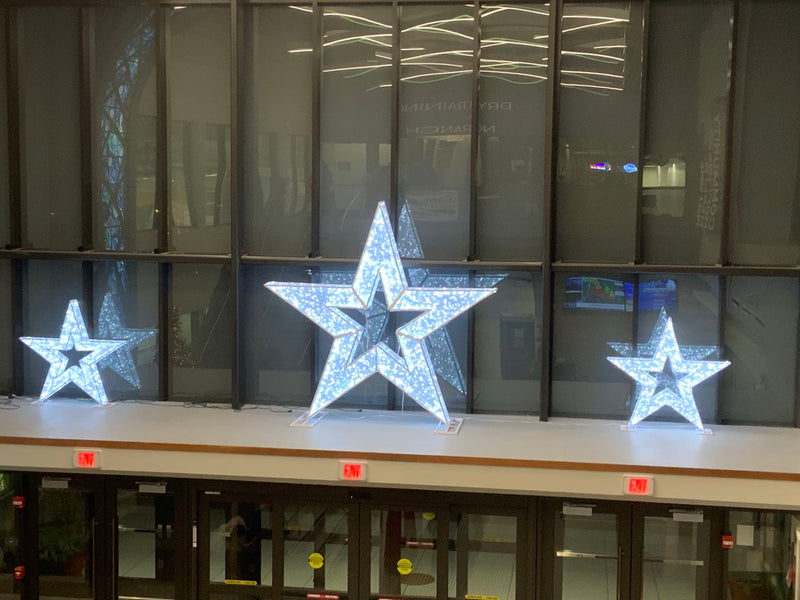 Giant Pre-Lit LED Star - Cool White