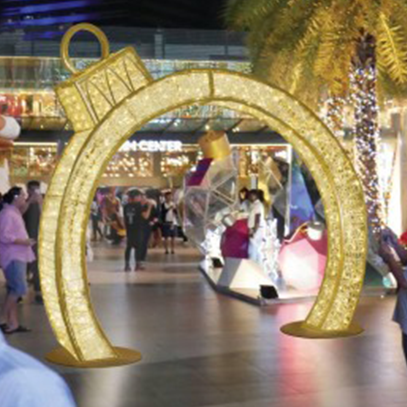 Lighted LED Walk Through Ornament Arch