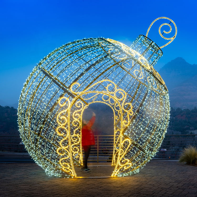 Giant Pre-Lit LED Walk-Through Ornament