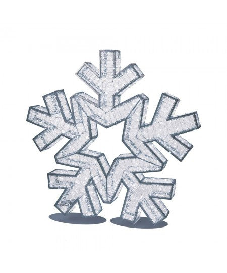 Giant Pre-Lit LED Snowflake - Cool White