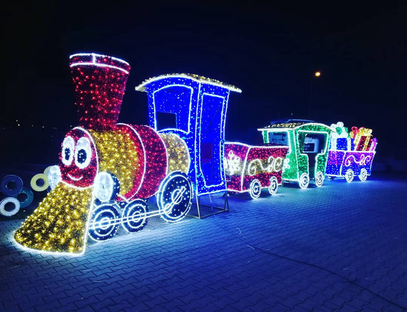 Giant Pre-Lit LED Train