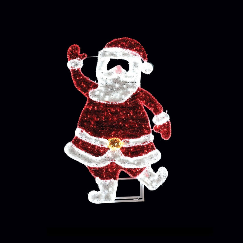 Santa Pre-Lit LED Photo Prop