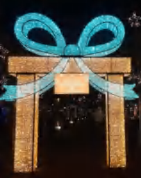 Giant Pre-Lit LED Winter Gift Box Archway