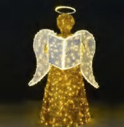 Giant Pre-Lit LED Choir Angel