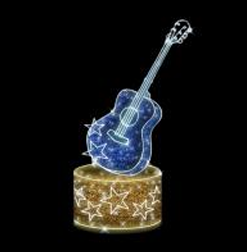 Giant Pre-Lit LED Guitar