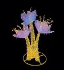 Giant Pre-Lit LED Elegant Flowers