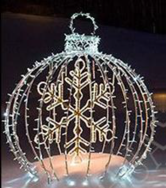 Pre-Lit Snowflake in Ornament