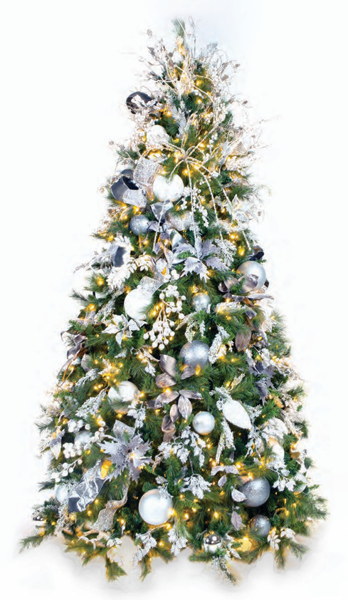 Pre-Decorated Christmas Tree - Full/Standard Fully Decorated