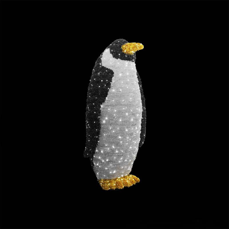 Giant Pre-Lit LED Elegant Penguin